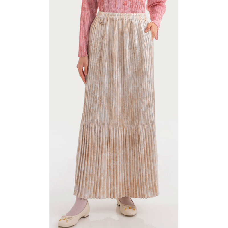 Achera Skirt Riamiranda Pleats Series RM Bawahan Wanita Rok Lipit Ria Miranda