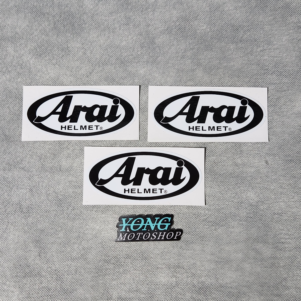 STICKER SET ARAI HELMET PRINTING Polos Motif Sticker