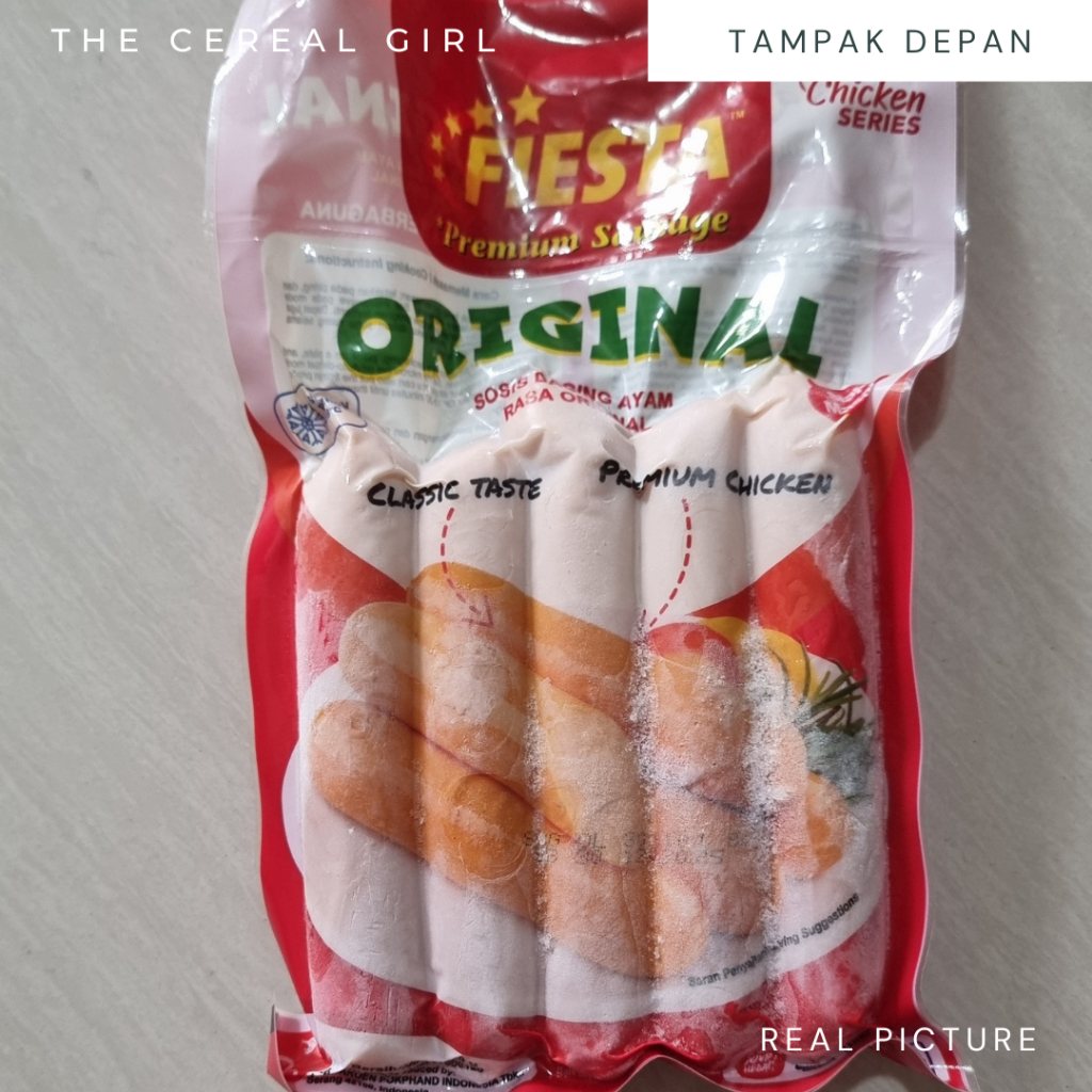 

[KONDISI BARU - 100% ORIGINAL] FIESTA Premium Sausage Original 300gr - Sosis Ayam Rasa Original 300gr