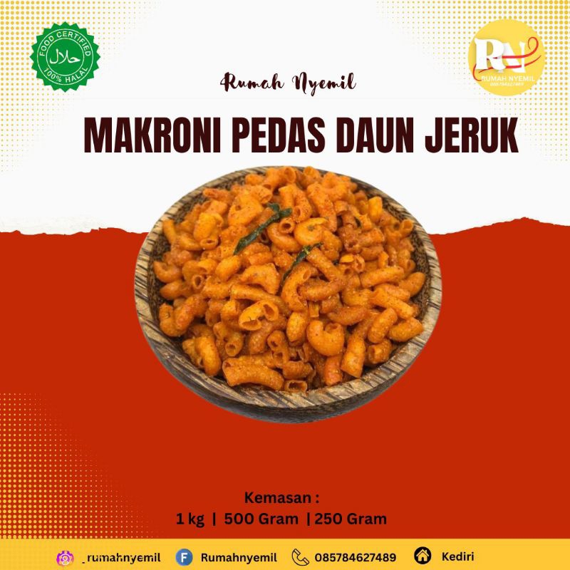 

Makaroni Pedas Mercon Daun Jeruk - Rumah Nyemil