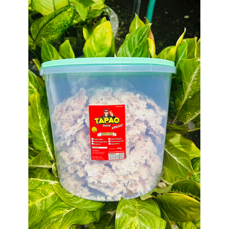 PEYEK TAPAO 16 liter kemasan LEBIH HEMAT DAN GENDUT BERAT 1kg 7 ons