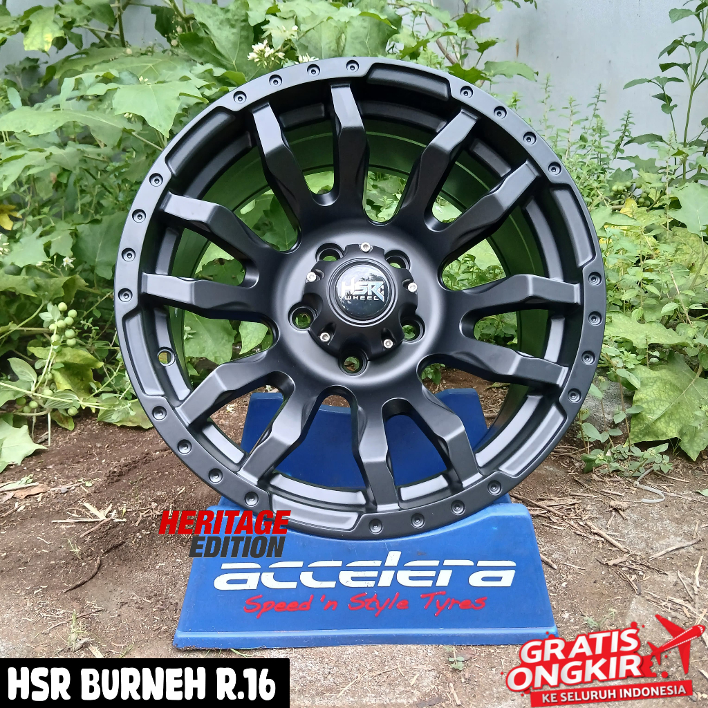 Velg Mobil Rush Terios Ring16 Pelk Racing Hsr Burneh R16 Original Hsr Wheel Pcd 5X114,3