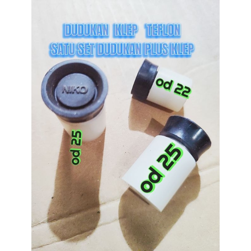 satu set dudukan tempat klep pompa teflon