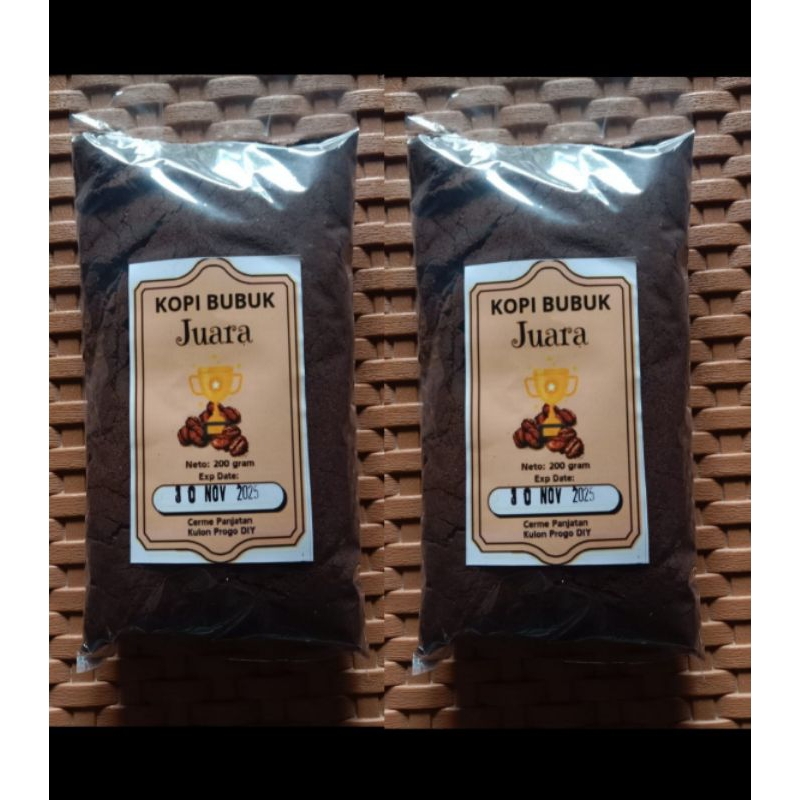 

Kopi Bubuk Kemasan Robusta Lampung 200 gram