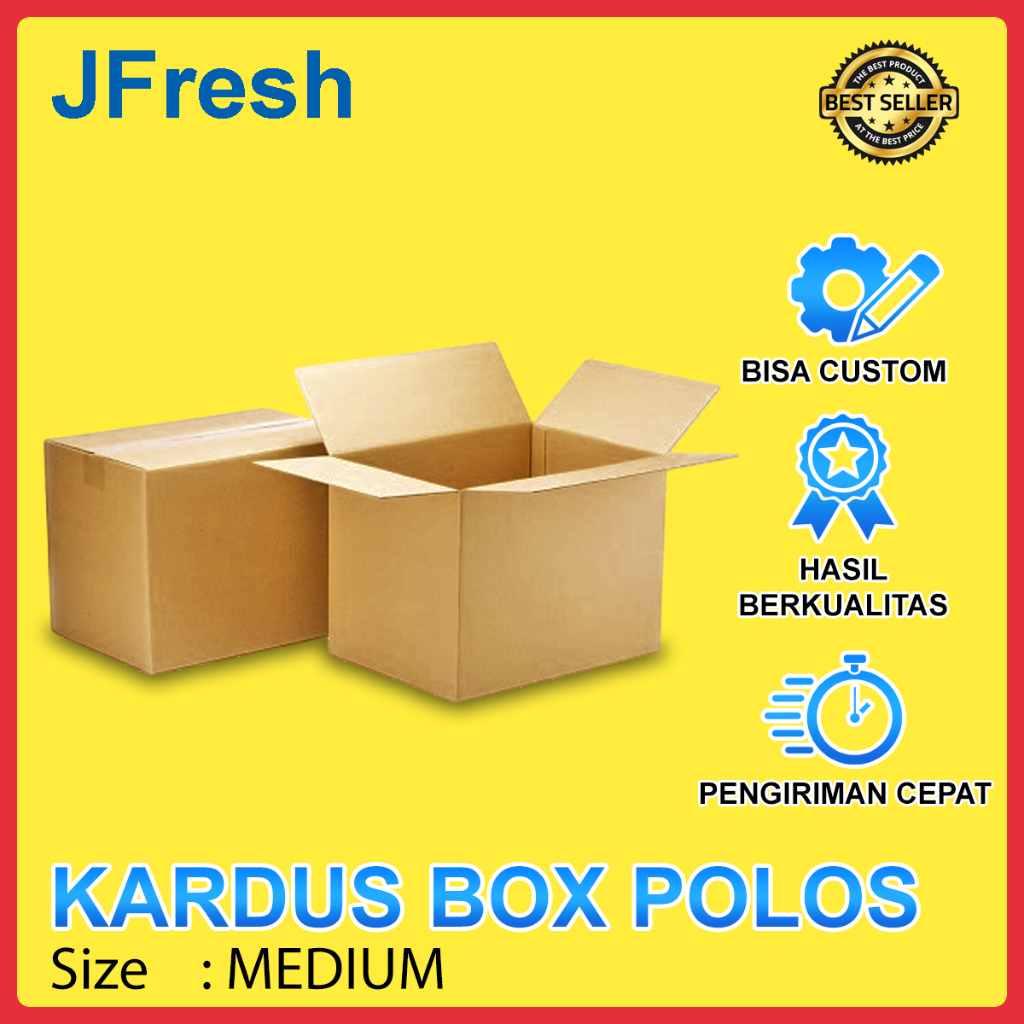 

Kardus Box Polos Ukuran Sedang / Size Medium Dus Packing Karton Packaging Kotak Kemasan Kardus Murah Carton Pembungkus Barang