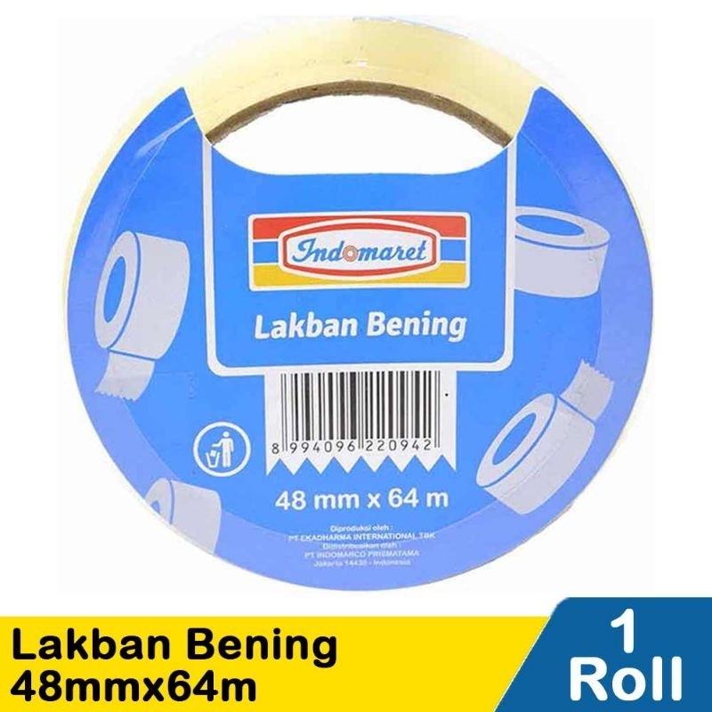 

Indomaret Lakban Bening 2inx70yr 48mmx64m Rol