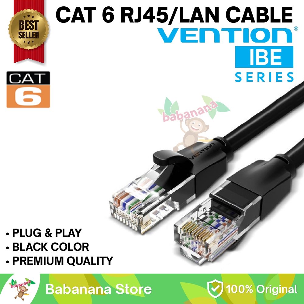 VENTION CAT6 CABLE ETHERNET RJ45 LAN KABEL INTERNET MODEM ROUTER CAT.6 1000Mbps