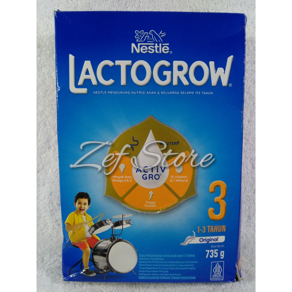 [DUS LUAR PENYOK] Nestle Lactogrow 3 (Sekarang Lactogrow PRO 1+) ACTIV GRO Susu Bubuk Pertumbuhan An