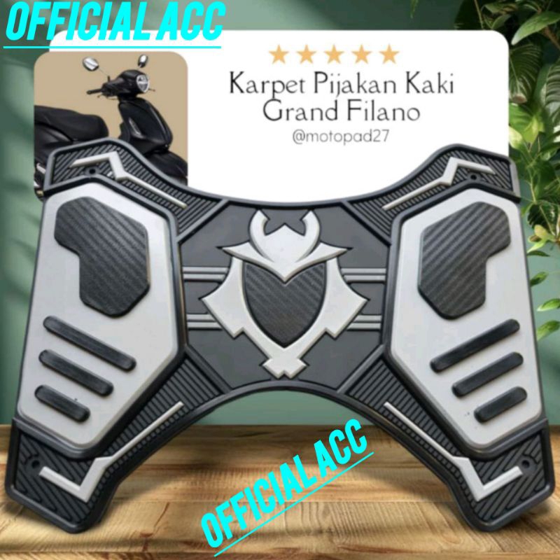 pijakan kaki karpet filano pijakan kaki motor Yamaha grand filano 125 Karpet motor Filano 125
