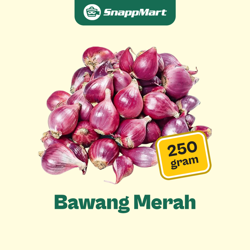 

Bawang Merah Fresh Organik (250 gram) - REGULER / INSTANT / SAMEDAY - Rempah