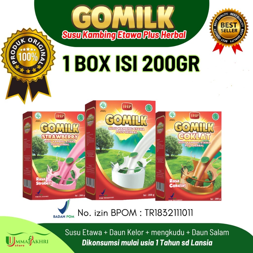 

Gomilk Susu Kambing etawa plus herbal.