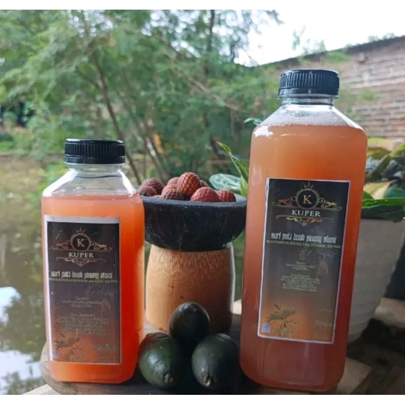 

Saripati buah pinang muda robusta 1 liter dan 500 ml