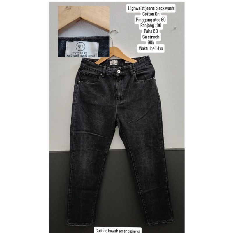 Preloved Mom Jeans Cotton On highwaist