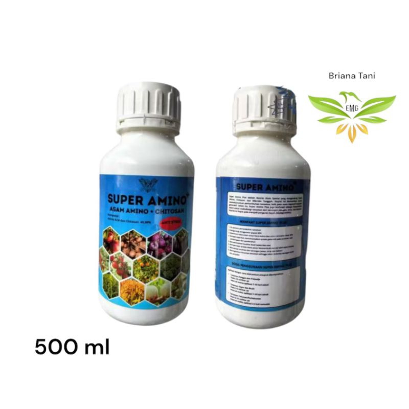 ￼Super Amino 500ml Pupuk Nutrisi Asam Amino + Chitosan Untuk Mempercepat Pemulihan Tanaman Dari Elan