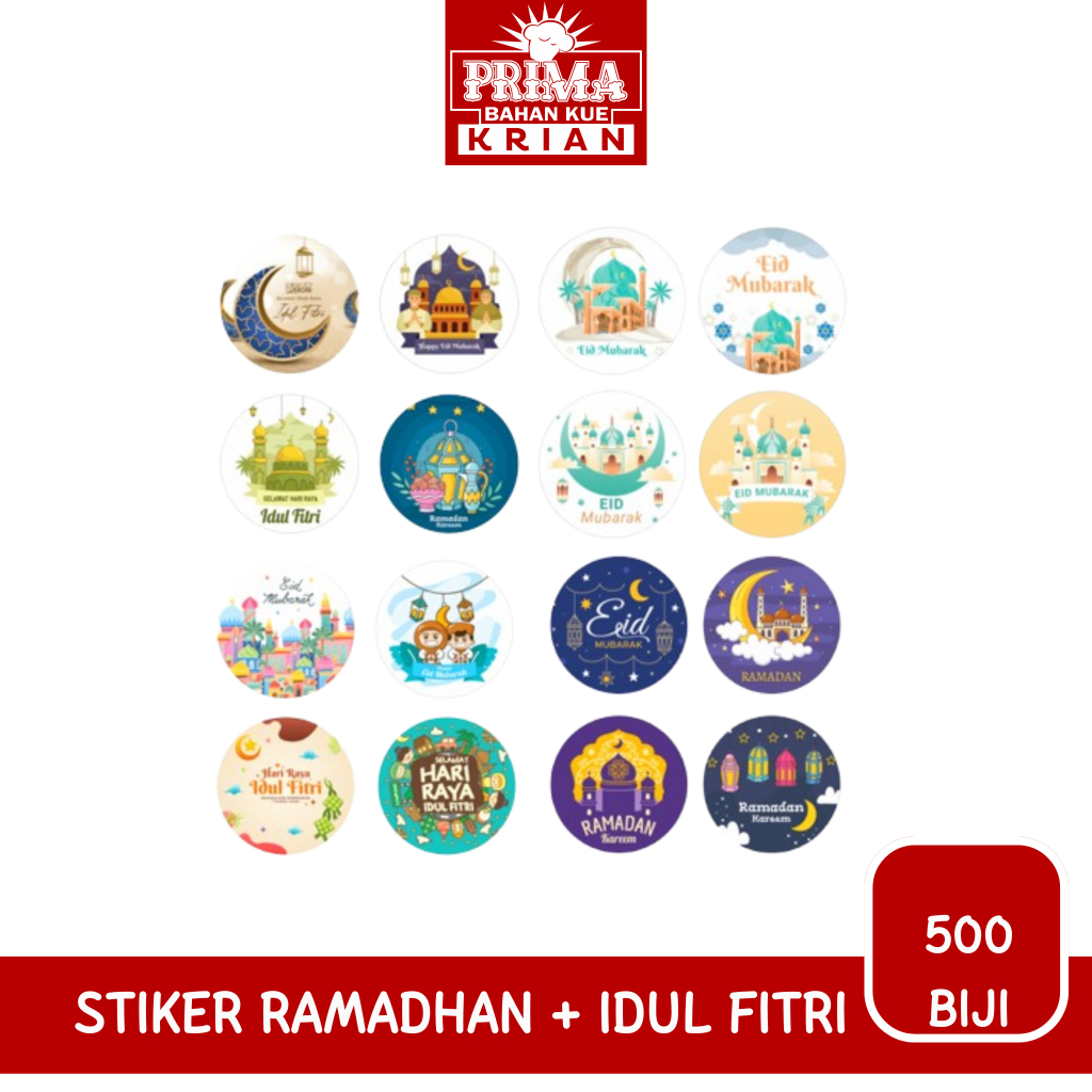 

STIKER RAMADAN + IDUL FITRI / ISI 500 BIJI (RANDOM)