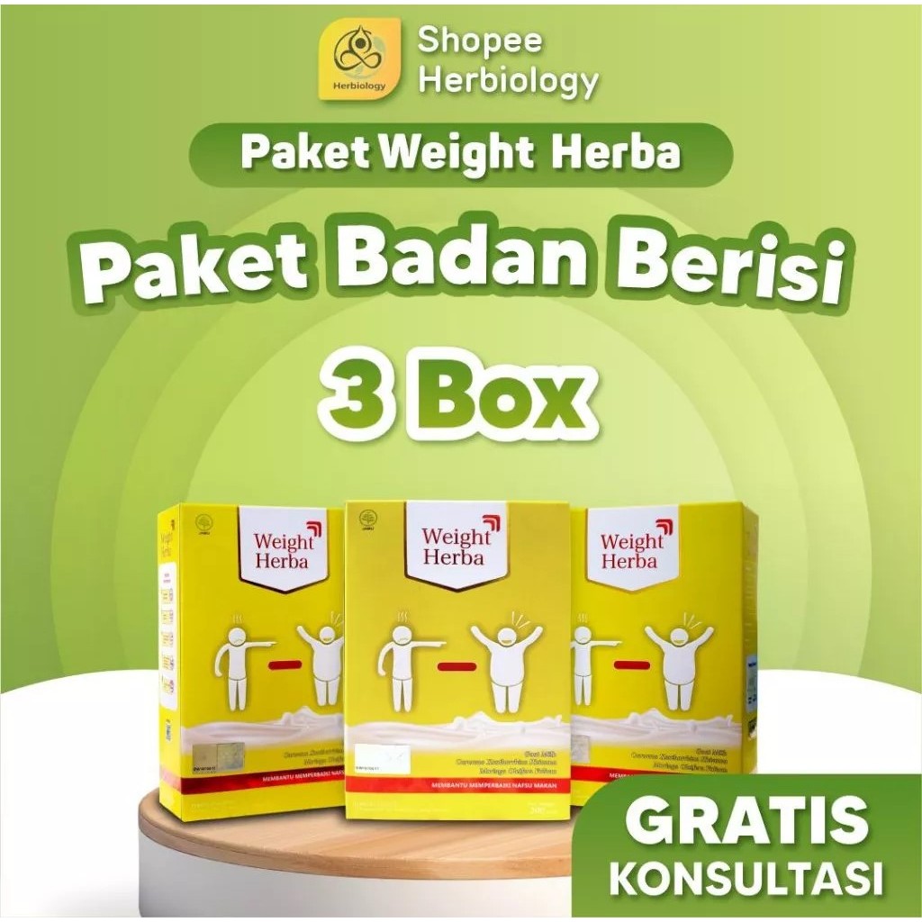 

Paket 3 Box Weight Herba Susu Kambing Tingkatkan Nafsu Makan & Penggemuk Badan Alami Isi 200gr