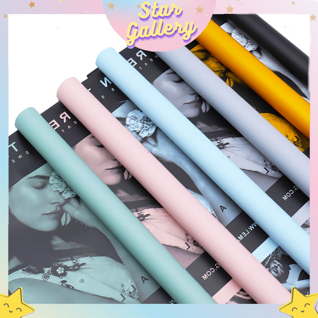 

Kertas Bunga Buket Motif Majalah Flower Wrapping Magazine Florist Kertas Kado KB6014