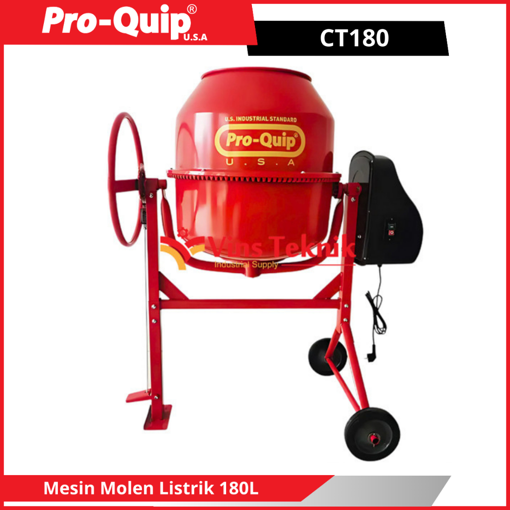 Mesin Molen Listrik Molen Mini Concrete Mixer PROQUIP CT180 CT 180
