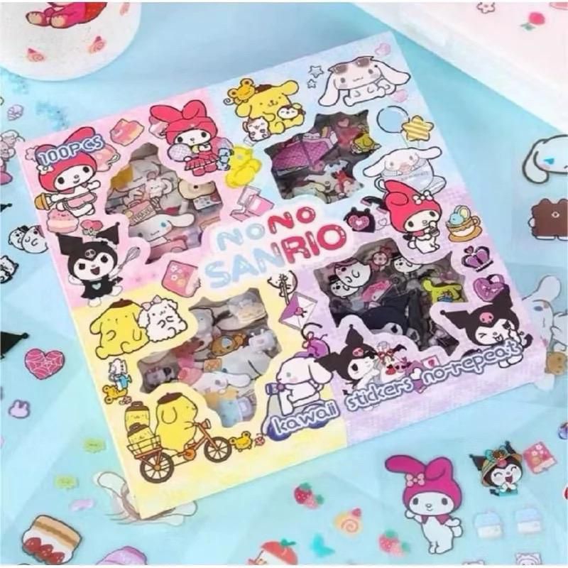 

STIKER VIRAL 100LEMBAR LABUBU SANRIO KUROMI MOMO