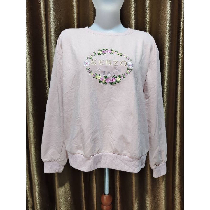 Sweter Korean soft pink salem (Preloved/Thrift)