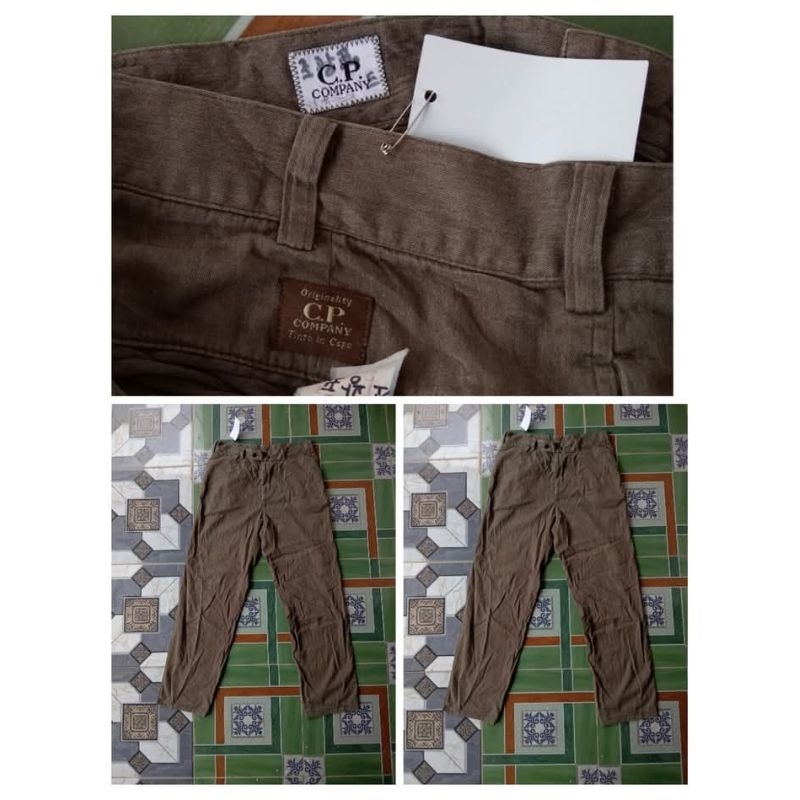 Celana Panjang Original CP Company Coklat Hitam