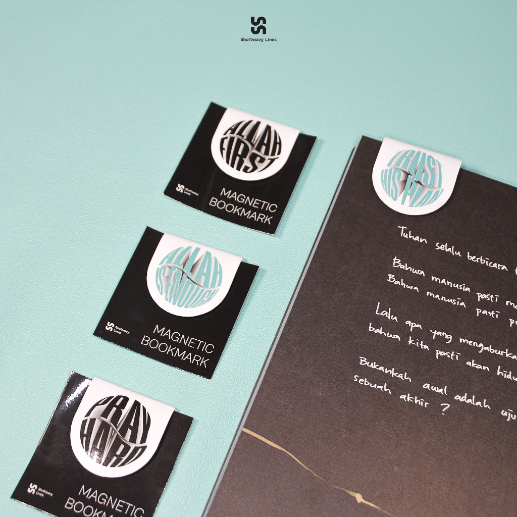 

SHOFTWAVY Islamic Theme Magnetic Bookmark | Pembatas Buku Magnet Aesthetic Minimalist