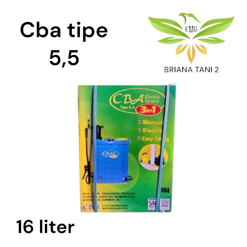 CBA 16 Liter Tipe 5,5 Sprayer Elektrik 16 Liter Alat Semprot CBA