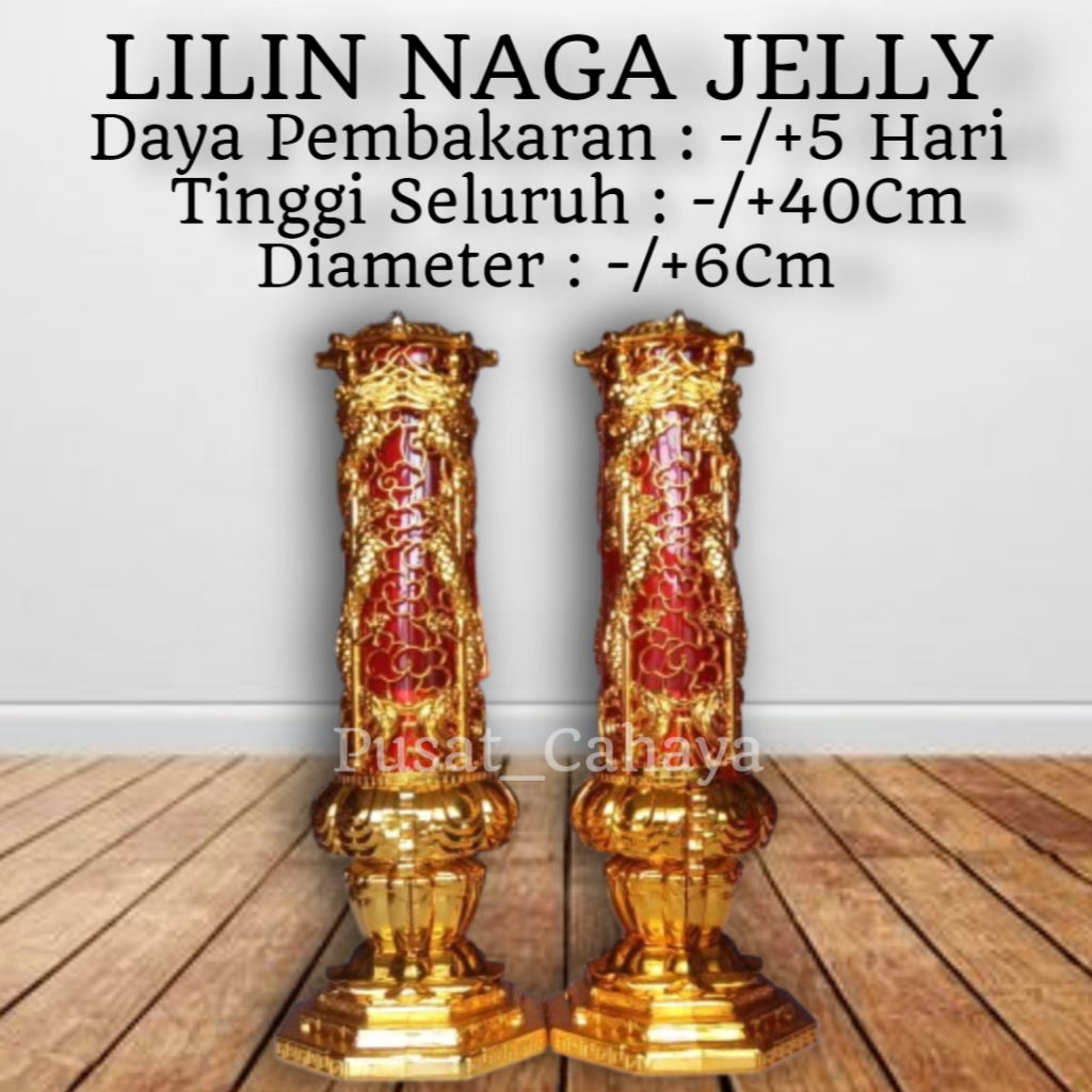 Lilin Naga Lilin Sembahyang Jelly 5 Hari 1 Set