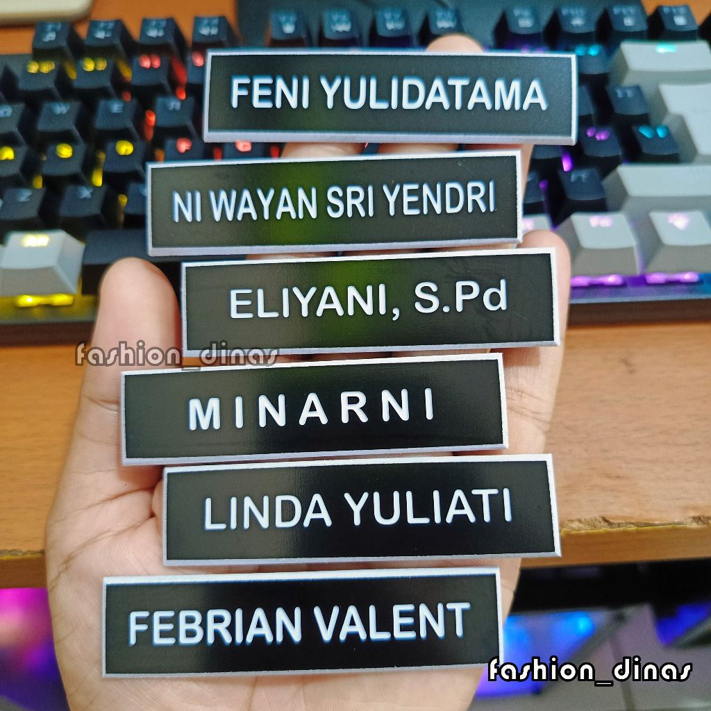 NAME TAG ASN PAPAN NAMA BHAYANGKARI