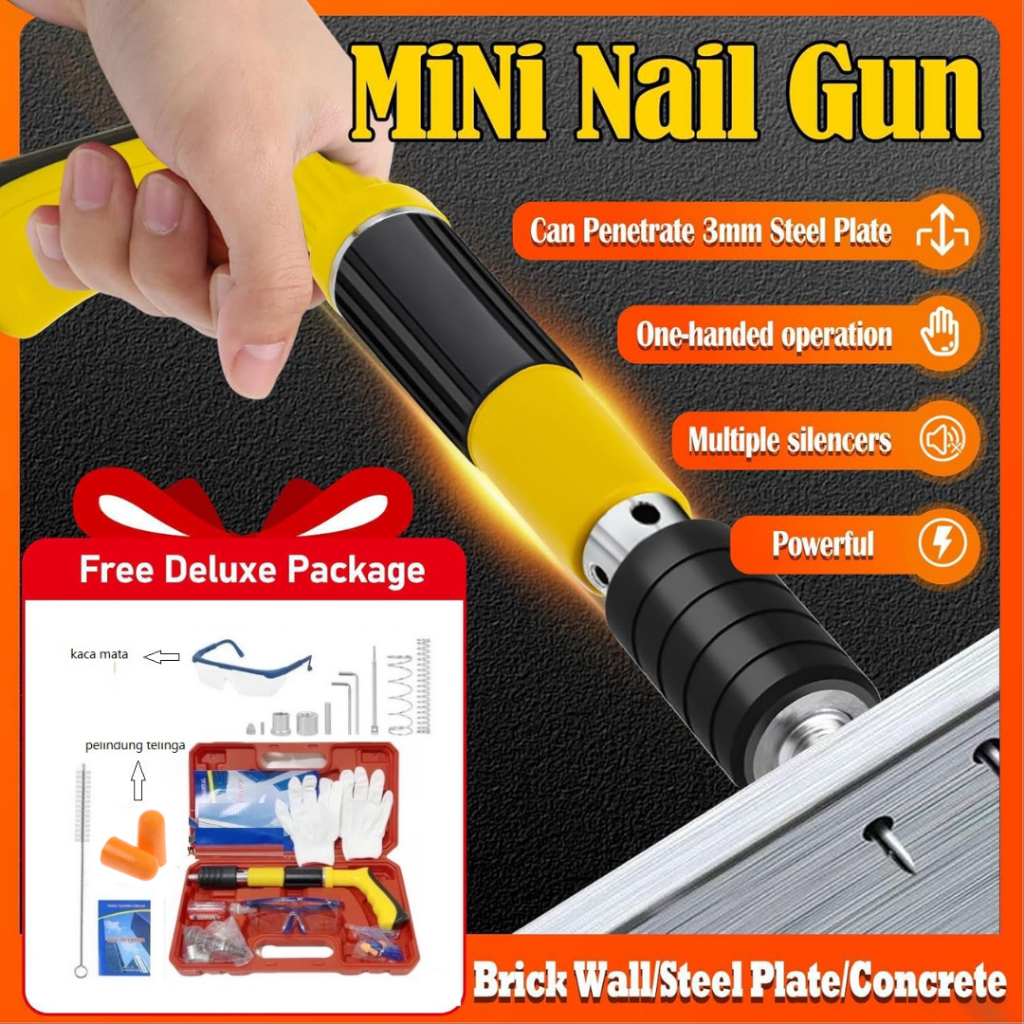 Alat Paku Beton Tembok Kayu Besi Nail Gun Ramset