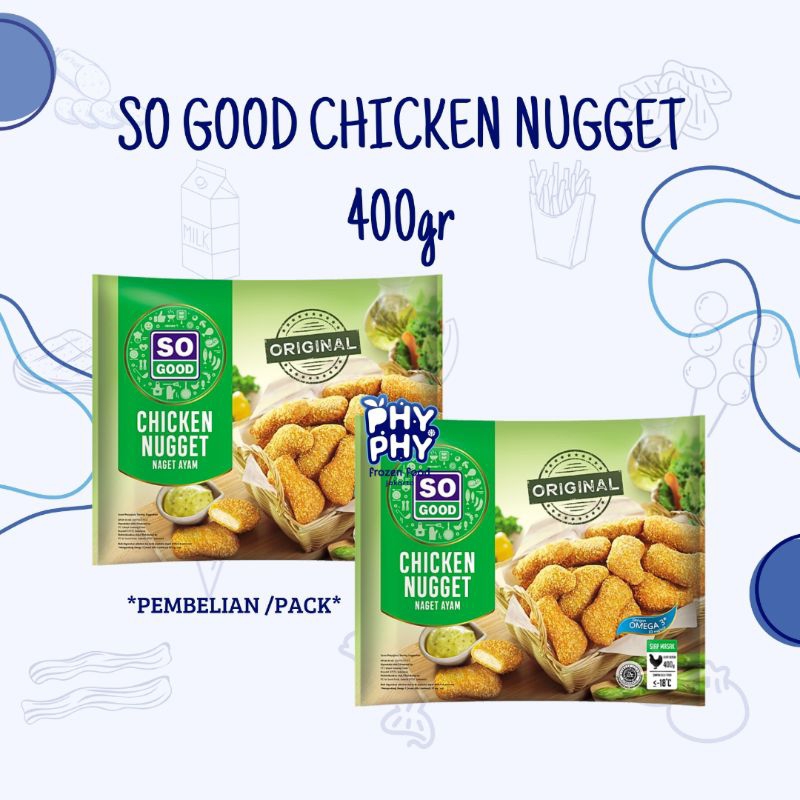 

So Good Chicken Nugget Original 400gr | Chicken Nugget