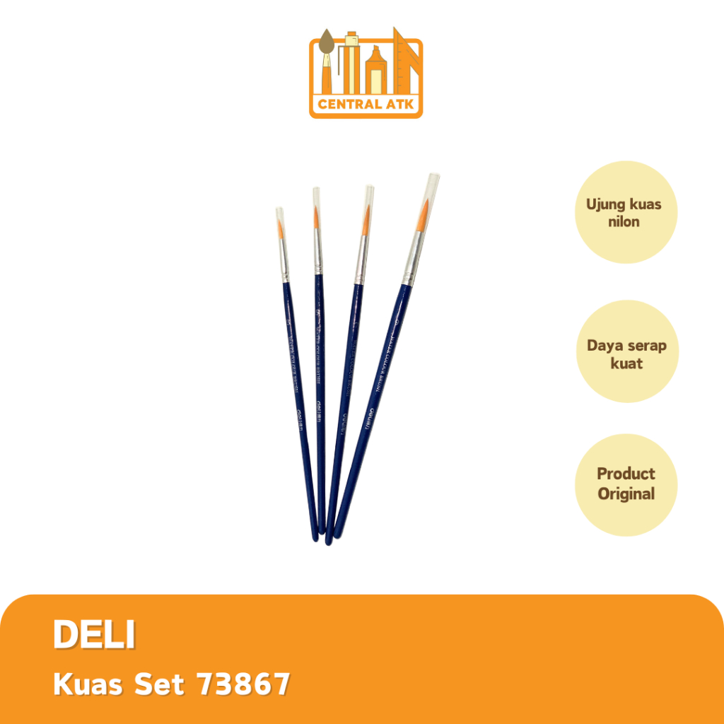 

DELI KUAS SET 73867 ISI 4