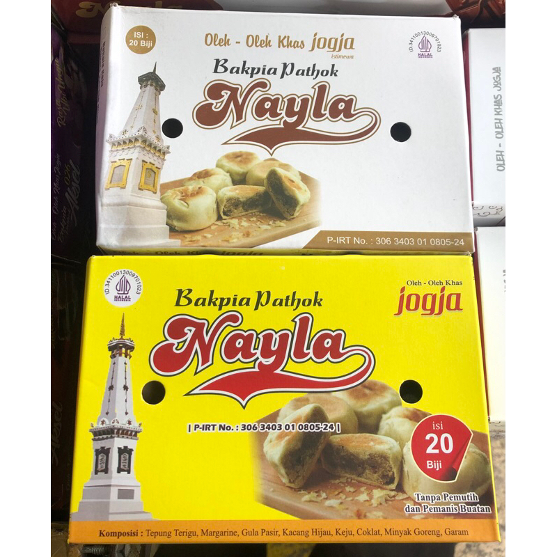 

Bakpia Pathok "Nayla" Bakpia Basah isi 20pcs Oleh Oleh Khas Jogja