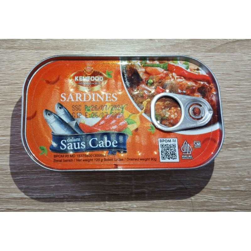 

Sardines Saus Cabe 125 gram