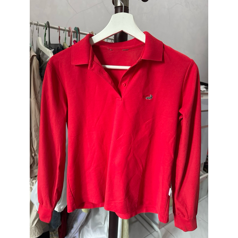 crocodile kemeja panjang merah