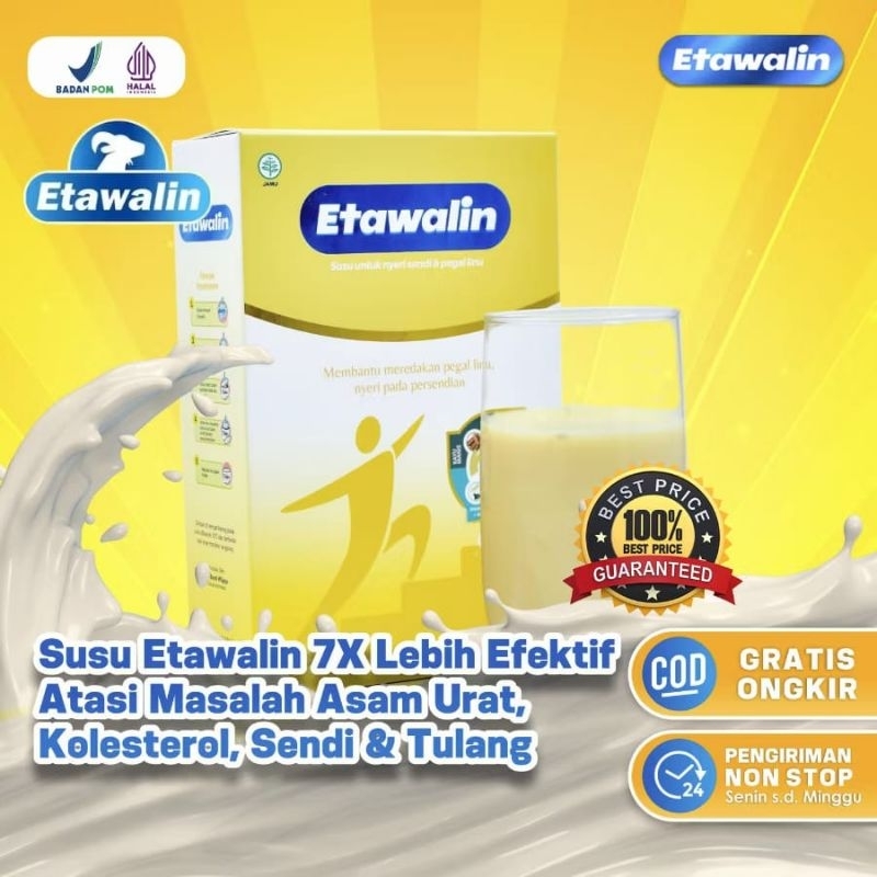 

Susu Etawalin 7xLebih Efektif Atasi Masalah Asam Urat Kolesterol Nyeri sendi & Tulang Original