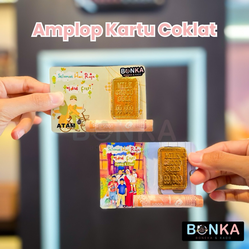 

Amplop Lebaran Kartu Cokelat Emas Batang Idul Fitri Bebas Custom Ucapan Dan Background Bonka