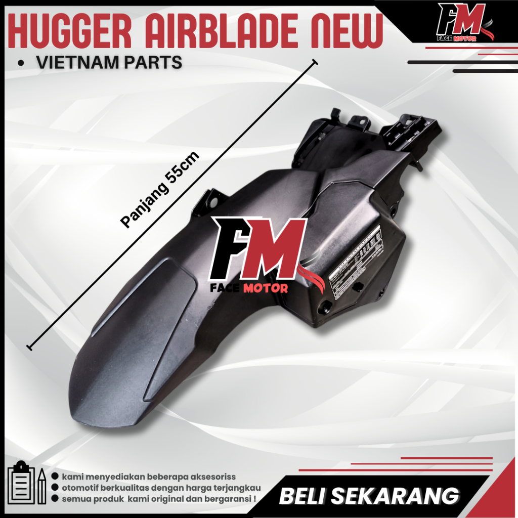 Ind HUGGER AIRBLADE VARIO 125 NEW HUGGER VARIO 150 NEW SPAKBOR KOLONG AIRBLADE VARIO PELINDUNG