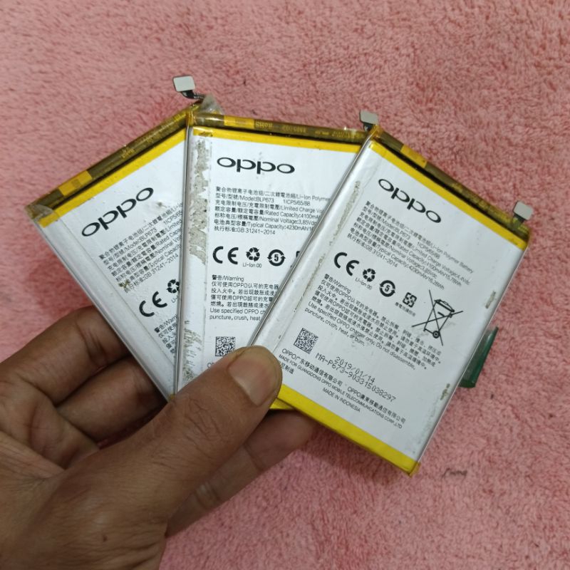 BATERAI BATTERY BATRE OPPO A3S / A5S / A7 / A11K / A12 MODEL BKP673 FUNGSI NORMAL ORIGINAL COPOTAN B