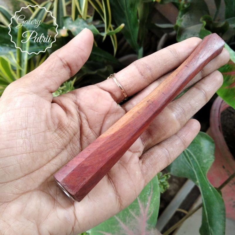 Pipa once / once cangklong / pipa rokok / padutan kayu nagasari kayu nogosari segi delapan