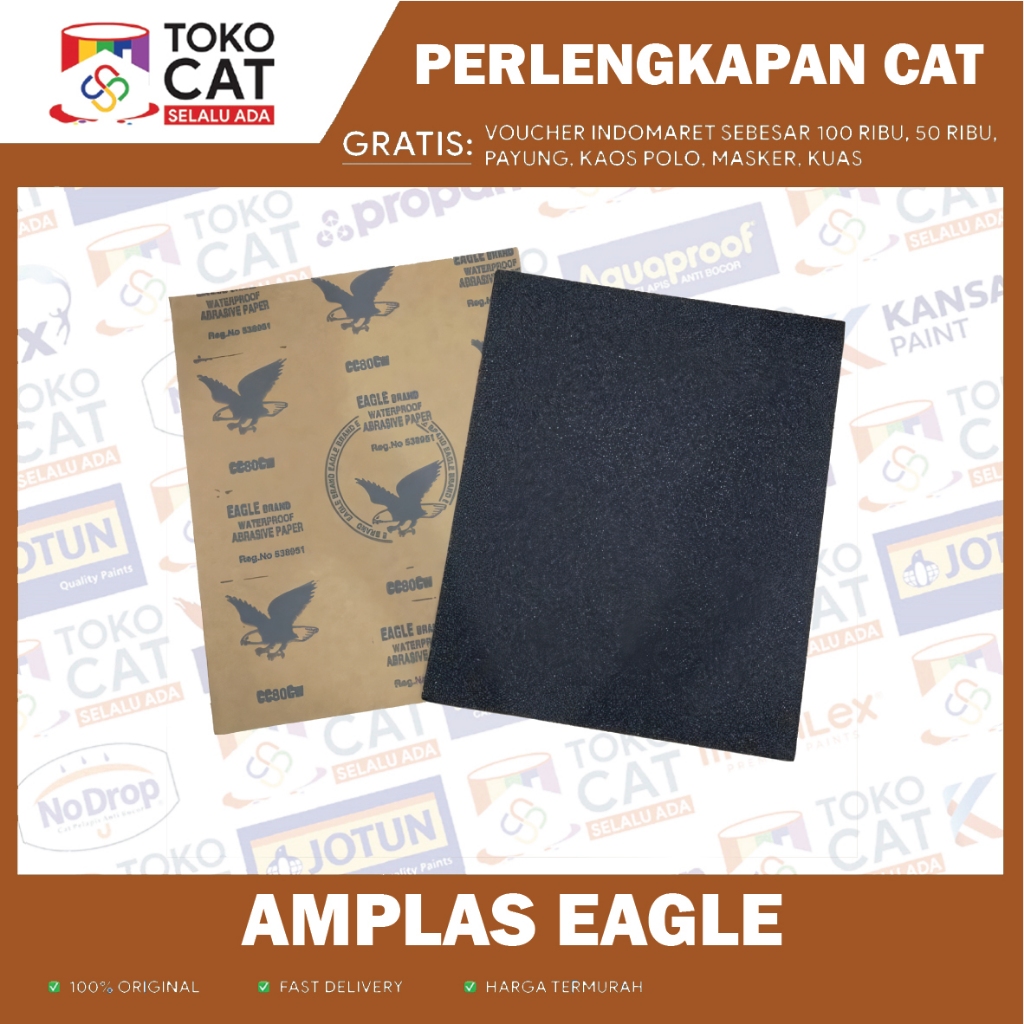 Amplas Kayu Waterproof | Amplas Eagle Lembaran | Amplas duco