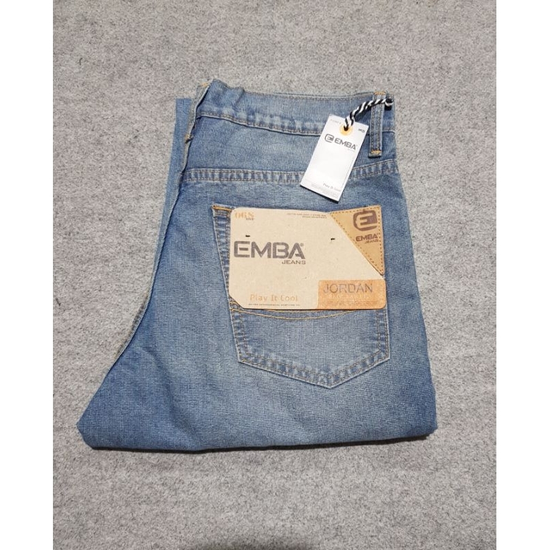 ( COD) celana panjang pria Emba - celana denim panjang - celana jeans panjang pria - Emba original