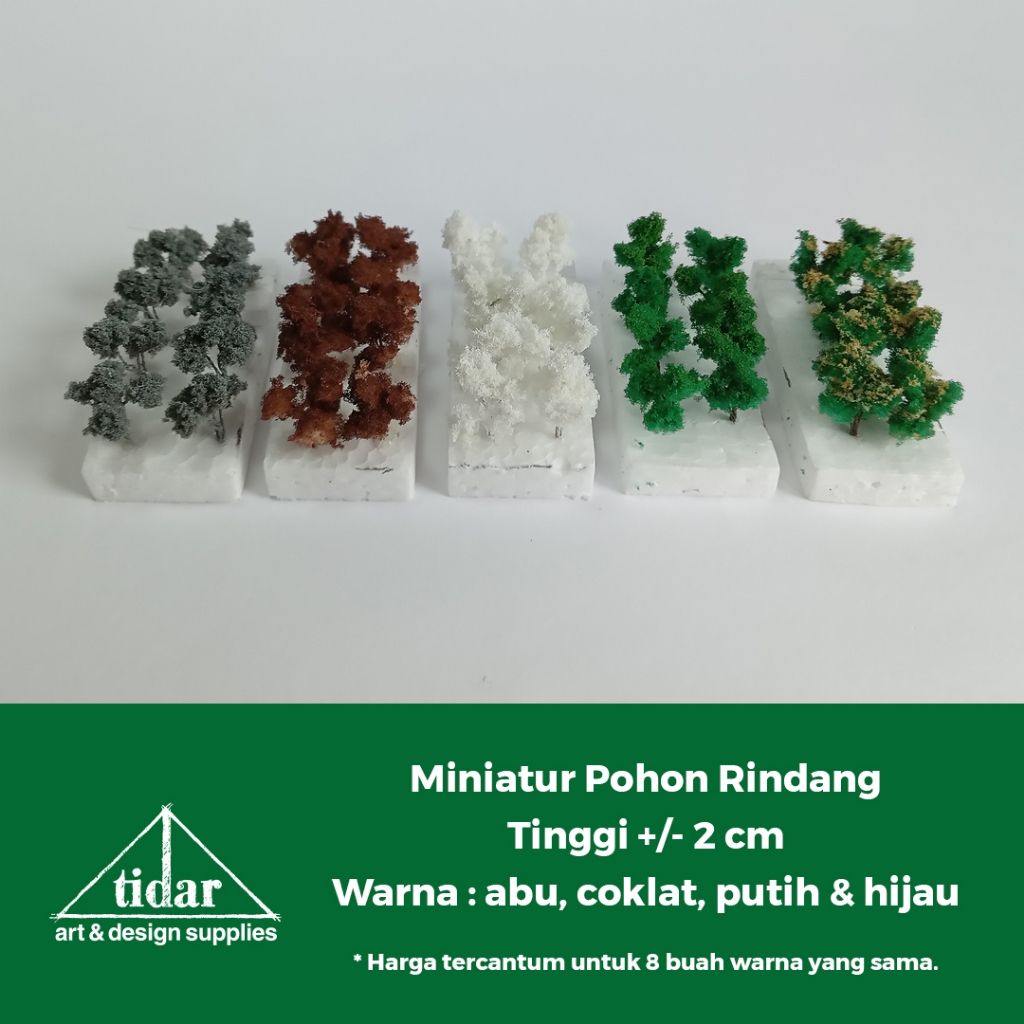 

[MR] MH - Miniatur Maket Pohon Cabang / Rindang / Beringin Tinggi 2 CM