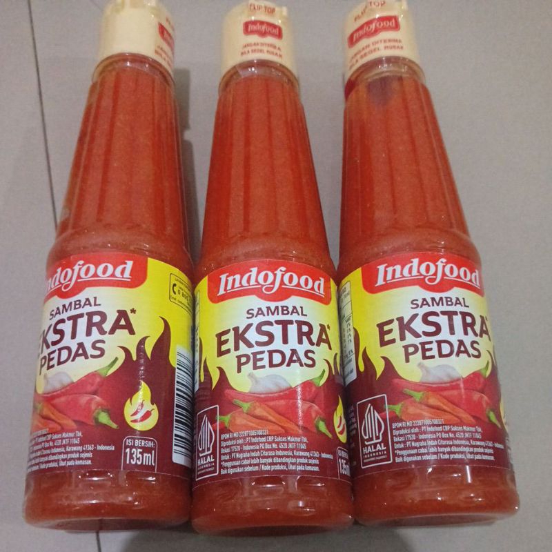 

Indofood Sambal EXTRA PEDAS Botol 135ml