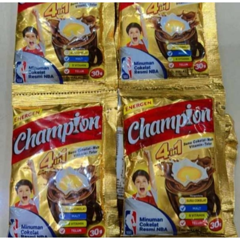 

Energen Champion minuman Susu Coklat NBA Beli 10 Gratis 1