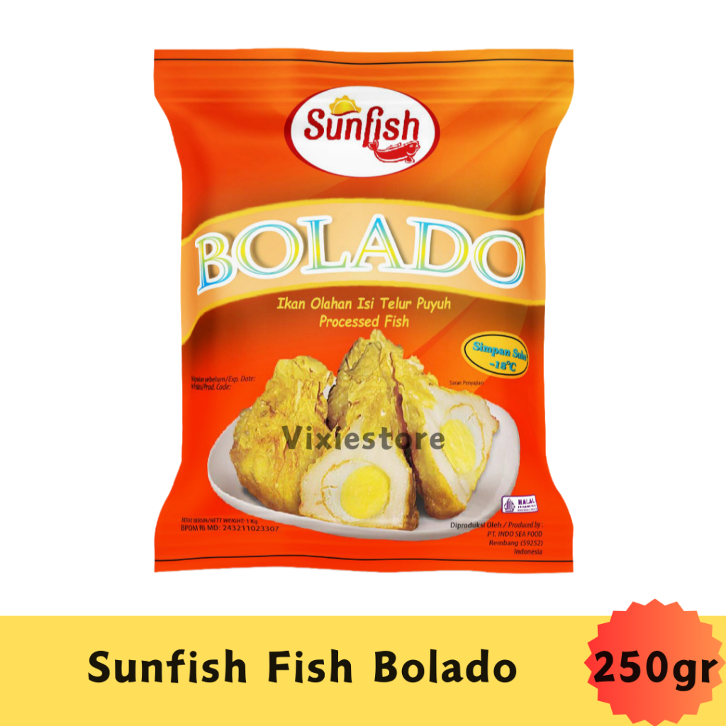 

Sunfish Bolado Daging Ikan Isi Telur Puyuh 250gr - Ekkado Ekado