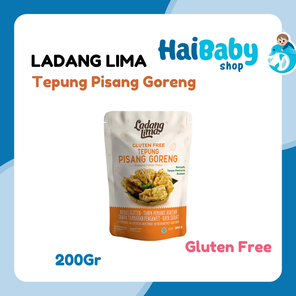 

Ladang Lima Tepung Pisang Goreng 200g - Tepung Instan Pisang Crispy Gluten Free