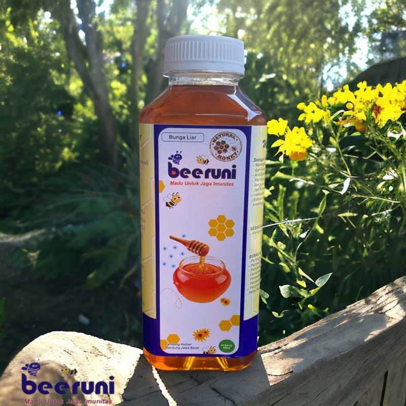 

Madu Murni asli 100% bunga liar Kemasan 500 ml - Beeruni