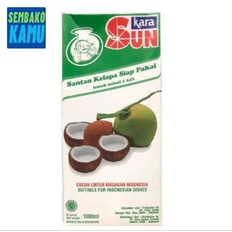 

Sun Kara Santan Kelapa 1 Liter