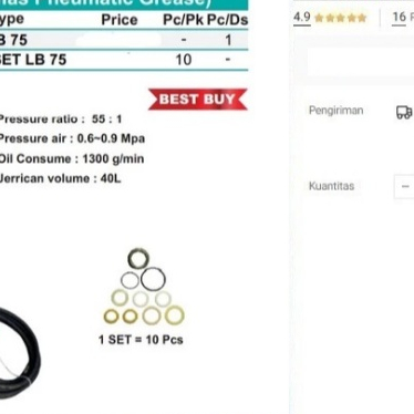 

Air Lubricator Grease WIPRO LB 75 Pompa Gemuk Pneumatic Angin LB75